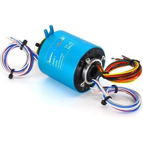 1PC Hole Slip Ring 6/12/18/24 Channel 10A Hollow Slip Ring Outer Diameter 56 mm Hole Diameter 12.7 mm(12.7x56mm 24 CH) in Kuwait
