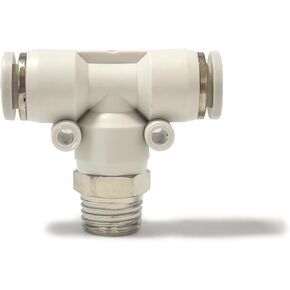 White Pneumatic Quick Connector PB4-M5 T-type Three-way Positive Thread PB6-01/8-02 Fittings(PB12-02) in Kuwait