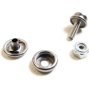 غطاء ومقبس، من الفولاذ المقاوم للصدأ مع مسمار برغي آلي مقاس 1/2 بوصة #8 اختر الكمية التي تحتاجها وصمولة القفل (5 من كل قطعة) in Kuwait