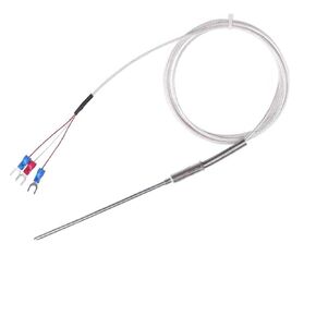 PT100 Type Thermocouple WZPK-191 Temperature Sensor Probe Temperature -200+450 ℃ 1Pcs(Probe diam 4X300mm) in Saudi Arabia