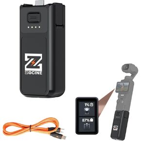 Osmo Pocket 4 Pocket 3 Battery Handle,ZGCINE PK-H01 7.7V/1600mAh Fast Charging Handle Grip,Replaced for DJI Pocket3 Pocket4 Battery for Xtra Muse,Reserved 1/4"Thread,Support Directly Data Transmission in Kuwait