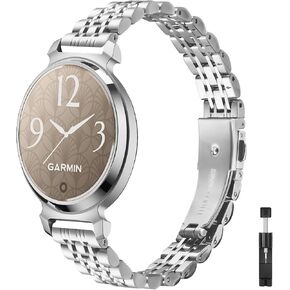 14mm Metal Band Fit for Garmin Lily 2 active/Lily 2 for Women，Stainless Steel Replacement Straps Wristband With Adjustment link remove tool in Kuwait