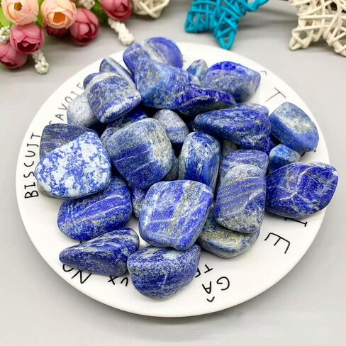 Lot 50pcs Natural Lapis Lazuli Stone Tumble Polished in Saudi Arabia