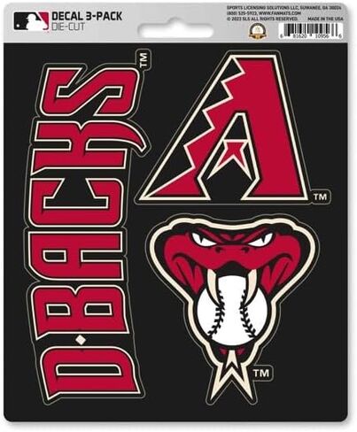 FANMATS 39282 Arizona Diamondbacks Decal 3-pk in Kuwait