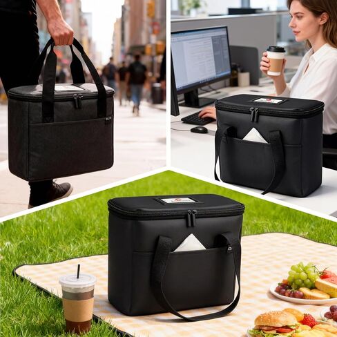 حامل مشروبات قابل لإعادة الاستخدام مكون من 3 أكواب للتسليم مع فواصل قابلة للتعديل، وعلبة مشروبات معزولة، وحقيبة حمل المشروبات للخروج، والسفر، وفي الهواء الطلق in Kuwait