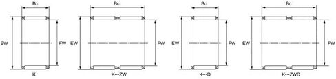 TMP1105 K151913 محمل ذو بكرات إبرية تحمل 15x19x13mm شعاعي وجمعيات قفص 39241/15 محامل K15x19x13 in Saudi Arabia