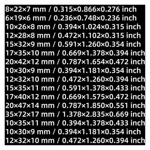 10 قطعة محمل كروي 6702ZZ، 10 قطع محمل كروي أخدود 15 × 21 × 4 مم، محمل مزدوج محمي لعمود هواية صغير 15 مم in Saudi Arabia