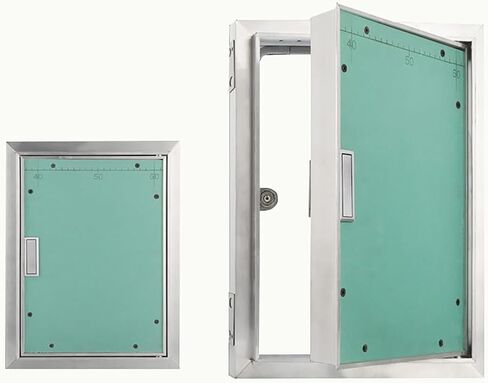 Concealed Wall Access Panel - Aluminum Access Door for Plumbing &, Commercial Use, Ideal for Schools & Hotels - 450x650mm Drywall Access Solution in Saudi Arabia