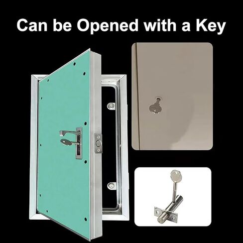 Concealed Wall Access Panel - Aluminum Access Door for Plumbing &, Commercial Use, Ideal for Schools & Hotels - 450x650mm Drywall Access Solution in Saudi Arabia