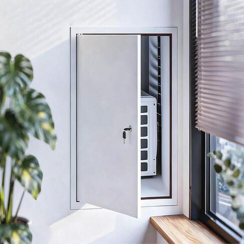 White Access Panel 24x24in & 28x28in, Aluminum Service Door for Gas, Water, Electricity Inspection, Plasterboard Hatch Cover (26x32in/66x81cm) - Durable, Easy Install in Saudi Arabia