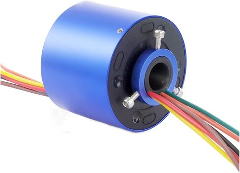 1PCS Through Hole Diameter 12.7mm 6 Channels 15A Conductive Slip Ring Rotating Light Ring Collector Connector in Kuwait