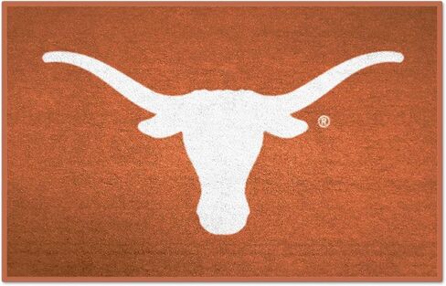 سجادة FANMATS 3175 Texas Longhorns Starter Mat - 19 بوصة. × 30 بوصة. | سجادة ديكور المنزل لمحبي الرياضة وبساط خلفي in Saudi Arabia
