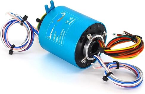 1PC Hole Slip Ring 6/12/18/24 Channel 10A Hollow Slip Ring Outer Diameter 56 mm Hole Diameter 12.7 mm(12.7x56mm 24 CH) in Kuwait