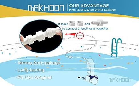 MAKHOON ترقية منظف حوض السباحة خرطوم كروي دوار D20 قطع غيار لبولاريس 180 280 380 3900 Pentair منظف حمام السباحة كروي دوار D20 (3) in Kuwait