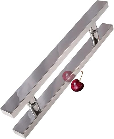 Stainless Steel Commercial Door Handle, Heavy Duty Double Sided Sliding Barn/Glass Push Pull for Bathroom & Kitchen (40-120cm)(Silver,120 cm (47in)) in Kuwait
