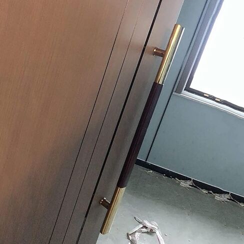 Double Side Mounted Heavy Duty Glass/Wood Door Push Pull Bar Handle, Stainless Steel Commercial Handle for Hotel/Office - 600mm x 400mm in Kuwait