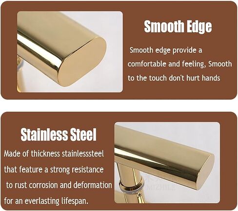 Double Side Mounted Heavy Duty Glass/Wood Door Push Pull Bar Handle, Stainless Steel Commercial Handle for Hotel/Office - 600mm x 400mm in Kuwait