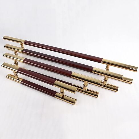 Double Side Mounted Heavy Duty Glass/Wood Door Push Pull Bar Handle, Stainless Steel Commercial Handle for Hotel/Office - 600mm x 400mm in Kuwait