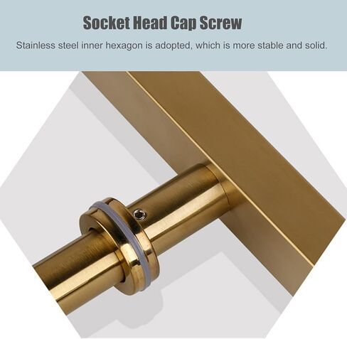 Heavy Duty Commercial Sliding Glass Barn Door Handle Pull, Stainless Steel Push-Pull for Interior/Exterior, 20-59 Inch, Back-to-Back Mount, Multiple Finishes(Black,80cm/31.5in) in Kuwait