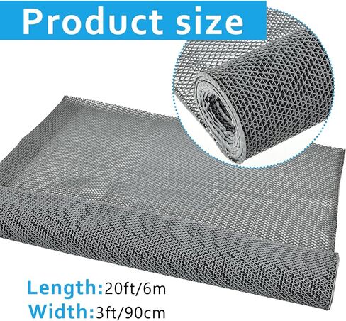 3 * 20 FT Drainage Non Slip Flooring Mats Swimming Pool Bathroom Anti-Fatigue Rubber Matting Heavy Duty Commercial Anti Slip Floor Mats for Garage Restaurant Sauna SPA in Saudi Arabia