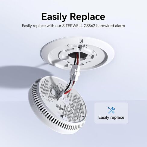SITERWELL GA6217F توصيل سريع للكشف عن الدخان قابس محول للكشف عن الدخان وأول أكسيد الكربون، متوافق مع إنذار الدخان GS562A، تسخير أسلاك إنذار الدخان لسهولة التحديث والتركيب، 6 حزم in Kuwait