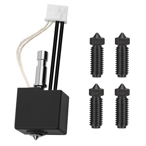 Upgrade Hotend Kit for Anycubic Kobra S1/Kobra S1 Combo 3D Printer, Hardened Steel Print Head Assembled Extruder Kit with Extra Hardened Nozzle 0.2,0.4,0.6,0.8mm,High Temp 450°C, Fast Print 600mm/s in Saudi Arabia