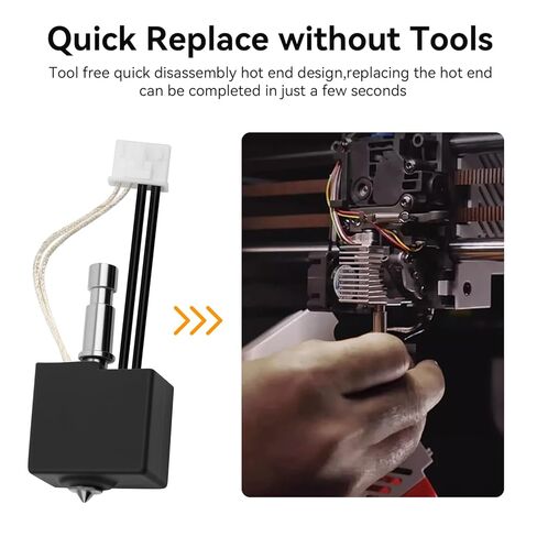 Upgrade Hotend Kit for Anycubic Kobra S1/Kobra S1 Combo 3D Printer, Hardened Steel Print Head Assembled Extruder Kit with Extra Hardened Nozzle 0.2,0.4,0.6,0.8mm,High Temp 450°C, Fast Print 600mm/s in Saudi Arabia