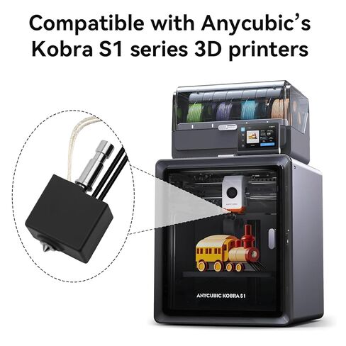 Upgrade Hotend Kit for Anycubic Kobra S1/Kobra S1 Combo 3D Printer, Hardened Steel Print Head Assembled Extruder Kit with Extra Hardened Nozzle 0.2,0.4,0.6,0.8mm,High Temp 450°C, Fast Print 600mm/s in Saudi Arabia