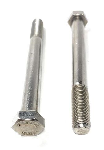 1/2-20x5 مسامير سداسية من الفولاذ المقاوم للصدأ ذات غطاء سداسي 18-8 (UNF) خيط رفيع - (2 قطعة) in Kuwait