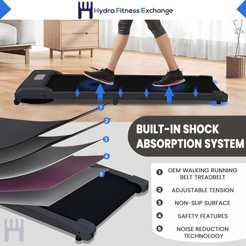 Hydra Fitness Exchange Jogging Walking Running Replacement Treadmill Belt 495x2910x1.4t Pre-Lubricated | PVC Material Treadbelt Walking Desk OEM Equipment P/N 1000439681 | Works with T101-07 - TM1020 in Kuwait