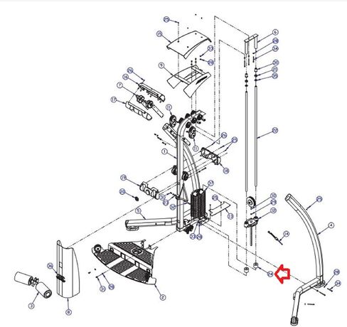 Hydra Fitness Exchange Weight Stack Cushion 8264301 Works with G5 G7-001 G7-002 LFG Home Gym in Kuwait