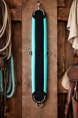 22" Horse Soft Padded Neoprene Turquoise Western Riding Saddle Cinch 9719-22 in Saudi Arabia