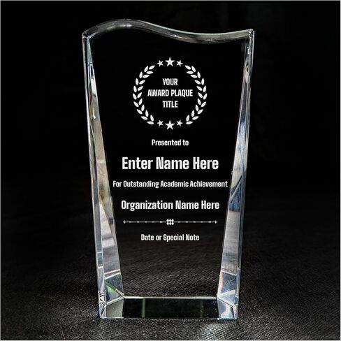 Personalized Acrylic Retirement Gifts For Men and Women, Laser Engraved Custom Trophy for Service Recognition, Fully Customizable Retirement Trophy Award for Boss, Employee, Teacher (Blue Oval) in Saudi Arabia