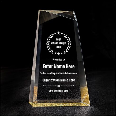 Personalized Acrylic Retirement Gifts For Men and Women, Laser Engraved Custom Trophy for Service Recognition, Fully Customizable Retirement Trophy Award for Boss, Employee, Teacher (Blue Oval) in Saudi Arabia
