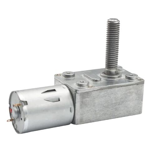 JGY-370-M8 عزم دوران عالي منخفض دورة في الدقيقة تيار مستمر دودة موتور تروس 8 مللي متر * 33 مللي متر عمود المسمار الناتج مع شفة المسمار 10 دورة في الدقيقة تيار مستمر 12 فولت in Kuwait