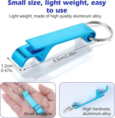 200 Pcs Colored Aluminum Bottle Opener Keychain Bulk, Claw Soda Beverage Beer Bottle Opener Unisex Metal Personalized Keychains Openers for Kitchen Restaurant Bar Wedding Home Party in Saudi Arabia