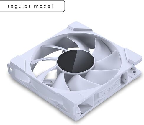 Phanteks M25-120 Gen2, 120mm ARGB High Performance Cooling Fans, Daisy-Chain Unified Fan Frame, Infinity Mirror hub, Single Cable Connection, White in Saudi Arabia