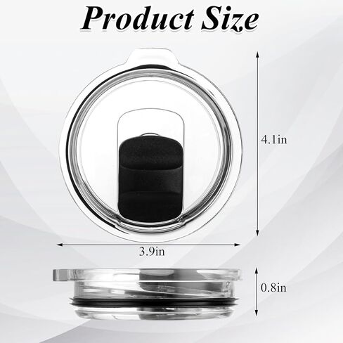 4 Pack 30 oz Tumbler Lid, Yeti Magslider Lid, Yeti Lids 30 Oz Replacement Lid, Spill Proof Cup Lids Covers with Magnetic Slider Switch, for Ozark Trail, Old Style Rtic in Saudi Arabia