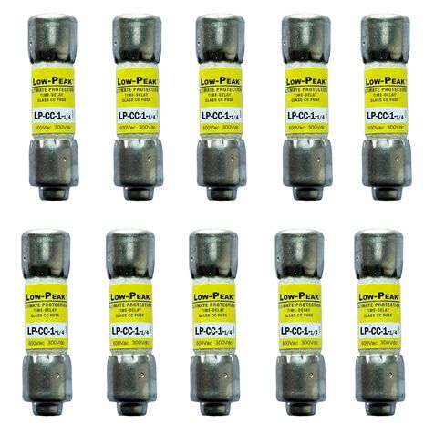 10 عبوات جديدة LP-CC-1-1/4 LP-CC-1-1/4A LP-CC 1.25A 600Vac صمام تأخير الوقت، LP-CC-1-1/4A صمامات خرطوشة رفض الفئة CC الحالية in Kuwait