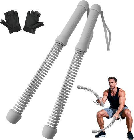 Cordless Battle Rope 1.76LB Dynamic Resistance — Weighted Ropeless Battle Ropes for HIIT Cardio, Portable Battle Rope Training Equipment for Home Gym & Apartment (2-Pack) in Saudi Arabia