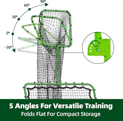 Volleyball Rebounder Net 7x4 FT, Adjustable Volleyball Training Equipment for Backyard Outdoor Solo Practice, Heavy-Duty 45-Layer Net with Ground Stakes & Target Belt in Saudi Arabia