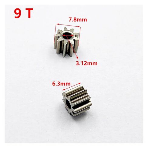 12T Teeth Metal Copper Gear Pinion Transmission Gear Replaceable Electronic Starter for 3.175mm Shaft RS-550 RS-555 DC in Saudi Arabia
