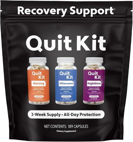 Detox & Withdrawal Support System | 21-Day Recovery Supplement for Anxiety, Stress, Sleep, Mood & Craving Support | Magnesium Glycinate, GABA, L-Theanine in Saudi Arabia