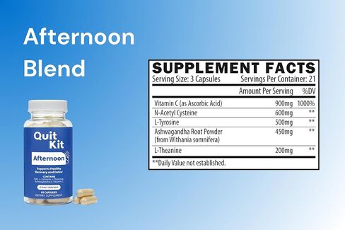 Detox & Withdrawal Support System | 21-Day Recovery Supplement for Anxiety, Stress, Sleep, Mood & Craving Support | Magnesium Glycinate, GABA, L-Theanine in Saudi Arabia