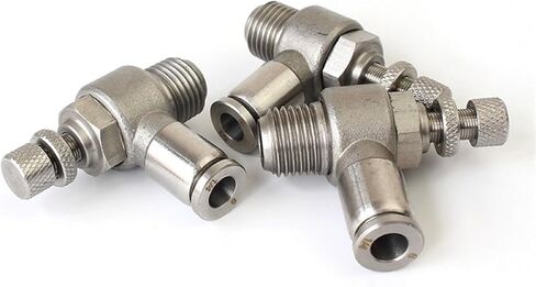 30PCS 304 Stainless Steel Regulating Throttle Valve Quick Connector Speed Control Switch SL6-M5/4-01/10-03 Pneumatic Fittings(SL12-03) in Kuwait