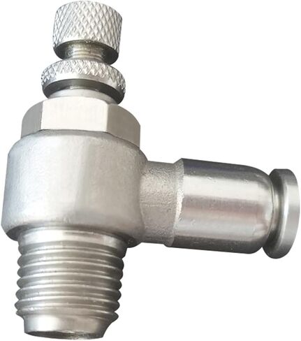 30PCS 304 Stainless Steel Regulating Throttle Valve Quick Connector Speed Control Switch SL6-M5/4-01/10-03 Pneumatic Fittings(SL12-03) in Kuwait