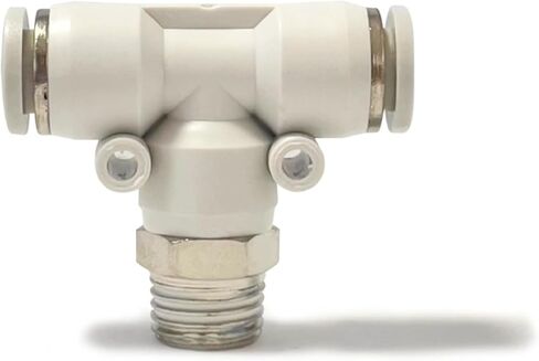 White Pneumatic Quick Connector PB4-M5 T-type Three-way Positive Thread PB6-01/8-02 Fittings(PB12-02) in Kuwait