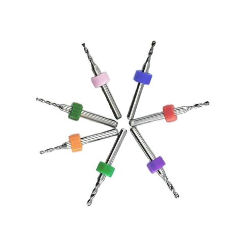 50pcs Micro Drill Bit Set, Tungsten Carbide PCB Drill Bits for Printed Circuit Board, Jewelry, Model Making, DIY Woodworking, Plastic & Resin Craft in Saudi Arabia