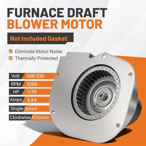 A223 1/30 HP Furnace Draft Inducer Blower Motor Replacement for York 70219656 7021-10096 7021-9656 Fasco A223 Dayton 45KD10 Furnace Fan Motor 3.3" Diameter 208-230 Volts 3200 RPM in Saudi Arabia