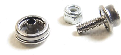 غطاء ومقبس، من الفولاذ المقاوم للصدأ مع مسمار برغي آلي مقاس 1/2 بوصة #8 اختر الكمية التي تحتاجها وصمولة القفل (5 من كل قطعة) in Kuwait